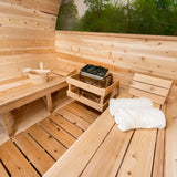 Dundalk Leisurecraft Tranquility MP Barrel Sauna Canadian Timber 6 Person | CTC2345MP - Topture