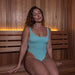 Interior lifestyle view inside the Dundalk Loft indoor sauna