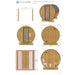 SaunaLife E8 Ergo barrel sauna dimension diagram with measurements and multiple views