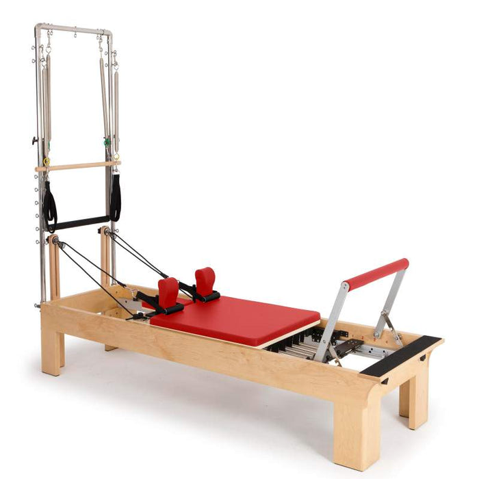 Elina Pilates Physio Wood Reformer with Tower - Topture