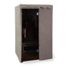 Finnmark FD-3 sauna cover with the roll-up door open