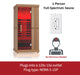 Finnmark FD - 1 Full - Spectrum Infrared Sauna | 1 - Person Home Infrared Sauna - Topture