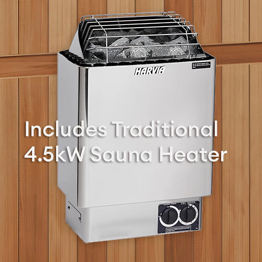 Finnmark FD - 5 Trinity XL 4 - Person Hybrid Infrared & Steam Sauna & Red Light Therapy - Topture