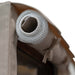 Close-up of Finnmark FD2 sauna cover top rolled open with ties