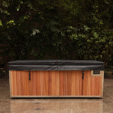 Finnmark SoulCold plunge tub with its insulated marine-grade cover closed