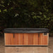Finnmark SoulCold plunge tub with its insulated marine-grade cover closed