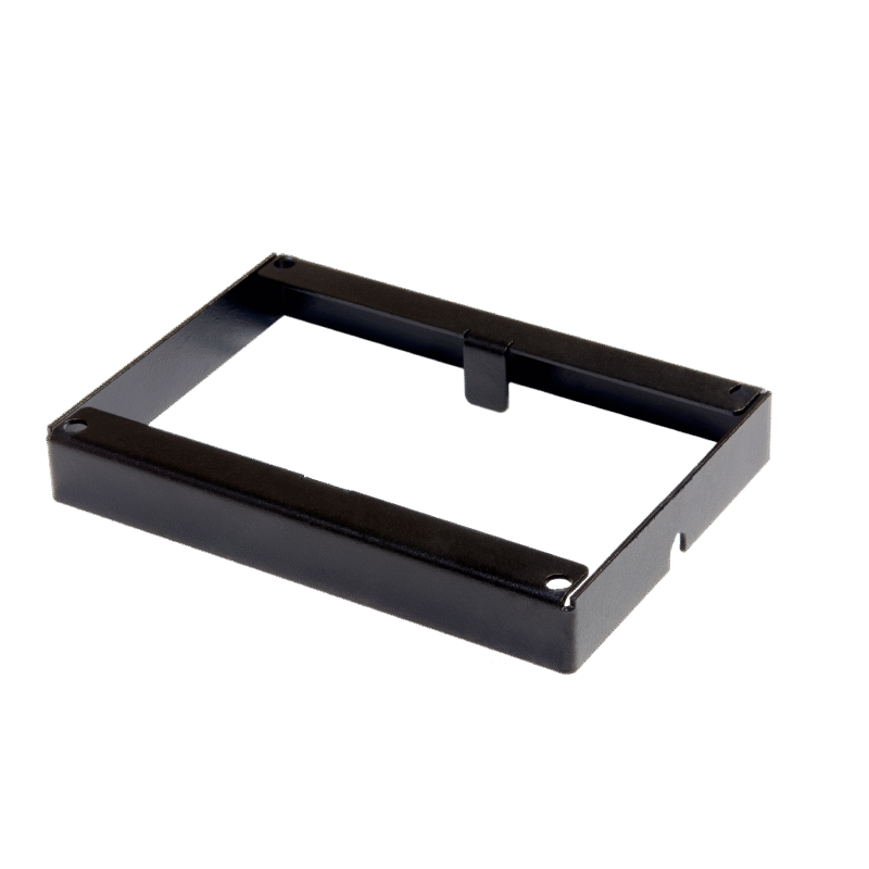 HUUM UKU Surface Frame (H310302), a black-painted metal frame for surface-mounting the UKU Glass, Mirror and Gold control panels
