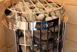 Harvia Cilindro 10.5kW Electric Heater Package w/ Digital Controller and Wifi and Stones - Topture