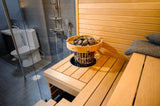 Harvia Cilindro 10.5kW Electric Heater Package w/ Digital Controller and Wifi and Stones - Topture