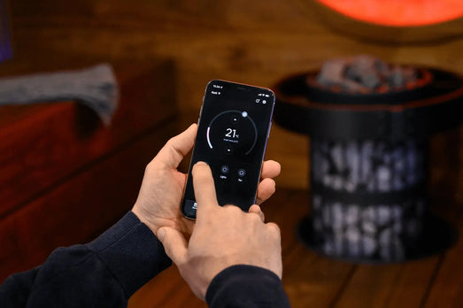 Harvia Cilindro 10.5kW Electric Heater Package w/ Digital Controller and Wifi and Stones - Topture