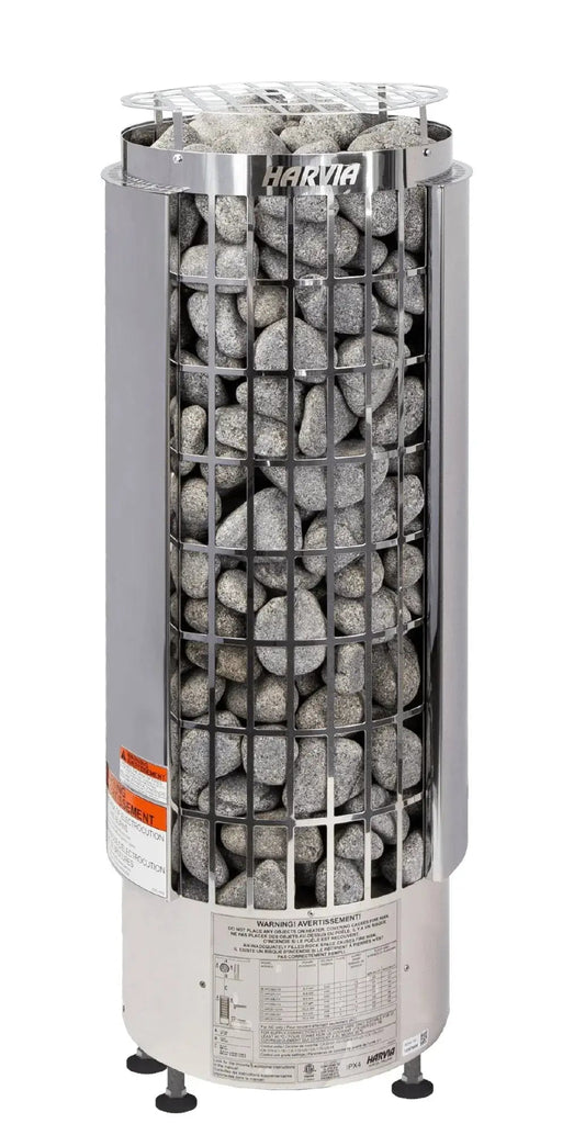 Harvia Cilindro 9kW Electric Heater Package w/ Digital Controller and Wifi and Stones - Topture