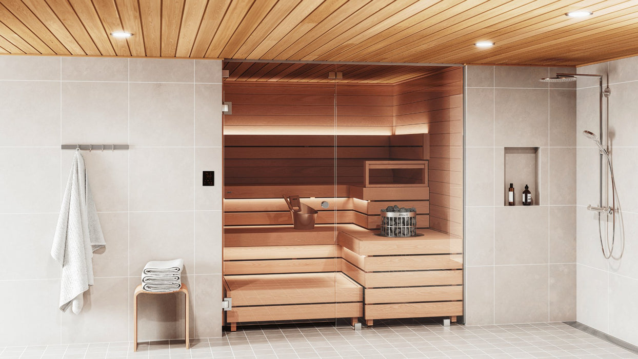 Harvia Cilindro Half Series Electric Sauna Heater (6kW/ 8kW/ 9kW/10.5kW) - Topture