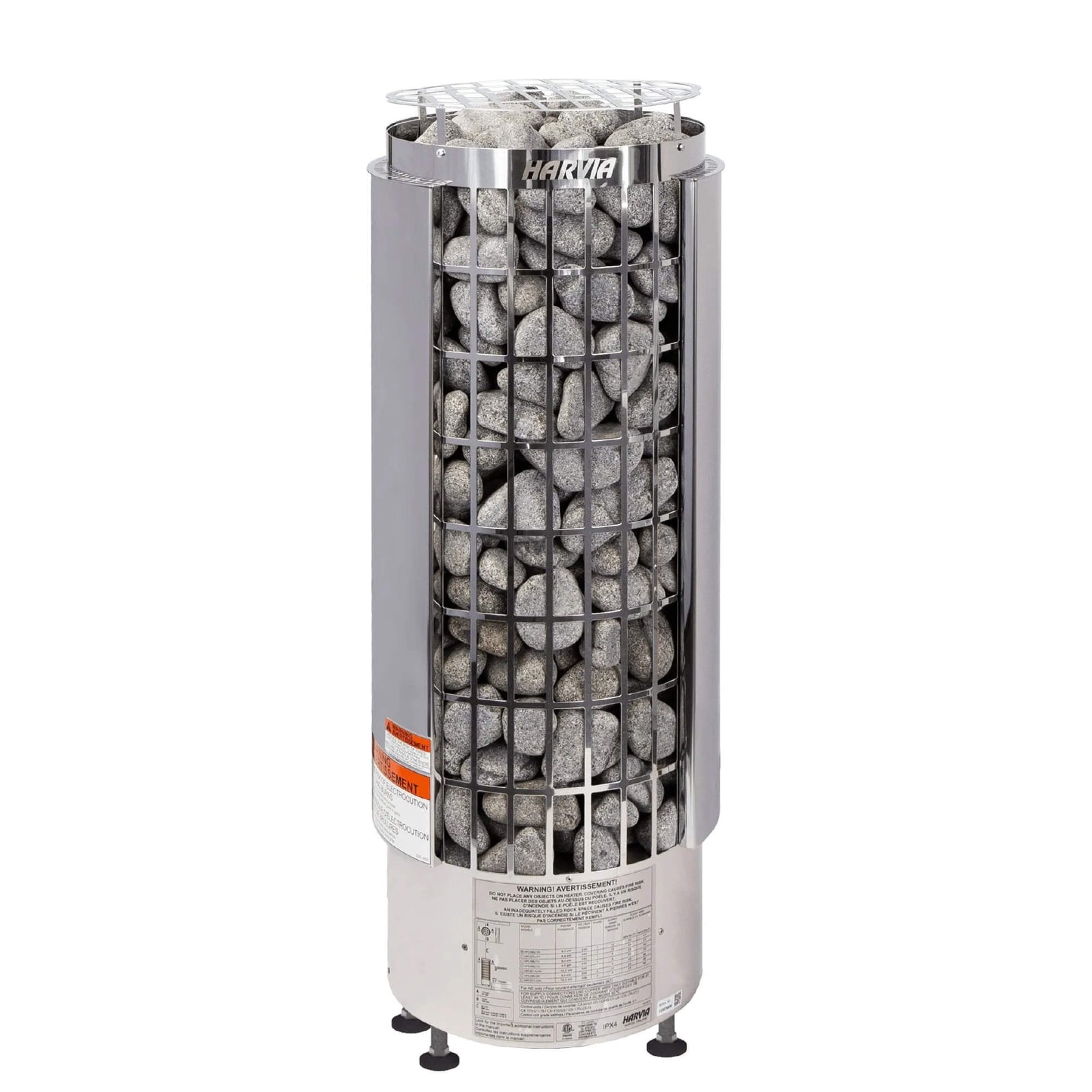 Harvia Cilindro Half Series Electric Sauna Heater (6kW/ 8kW/ 9kW/10.5kW) - Topture