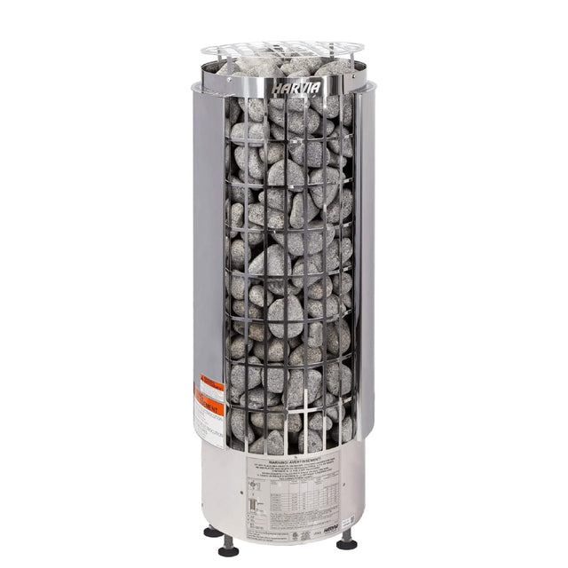 Harvia Cilindro Half Series Electric Sauna Heater (6kW/ 8kW/ 9kW/10.5kW) - Topture