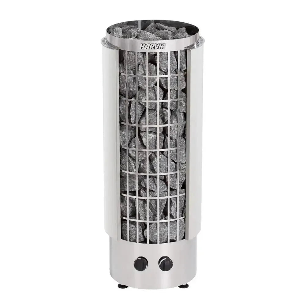 Harvia Cilindro Half Series Electric Sauna Heater w/ Built - in Controls (6kW/ 8kW/ 9kW) - Topture