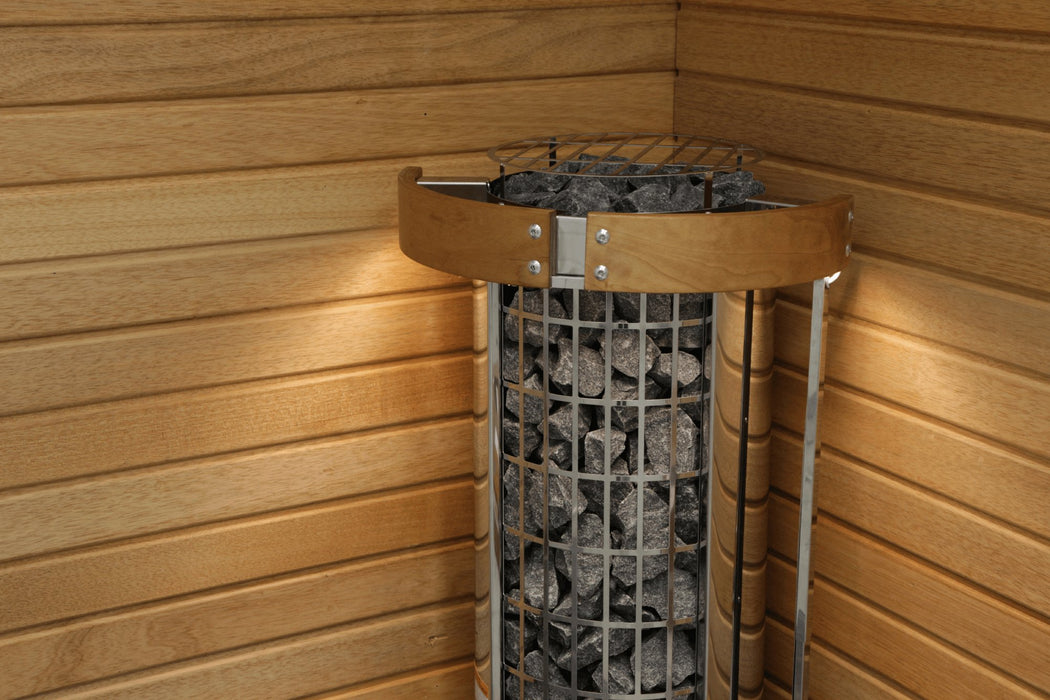 Harvia Cilindro Half Series Electric Sauna Heater w/ Built - in Controls (6kW/ 8kW/ 9kW) - Topture