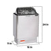 Harvia KIP 6kW Electric Heater Package | Wifi Control - Topture