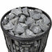 Harvia Legend 240 SL stove basket filled with grey sauna stones