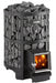 Harvia Legend 240 SL wood burning sauna stove with stones and fire