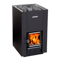 Harvia Linear 16 Wood Burning 17.9kW Sauna Stove | WK160C - Topture