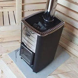 Harvia M3 Wood Burning Stove Kit w/ Chimney and Stones - Topture