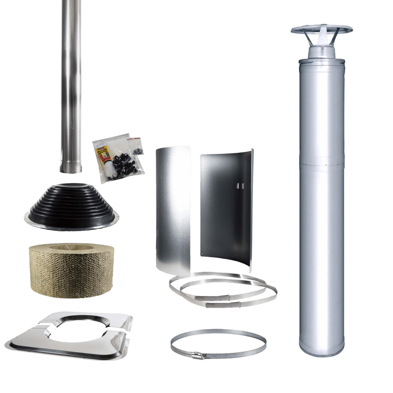 Harvia Sauna Stove Chimney Kit | WHP1500 | Stainless Steel