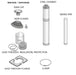 Harvia Sauna Stove Chimney Kit | WHP1500 - Topture