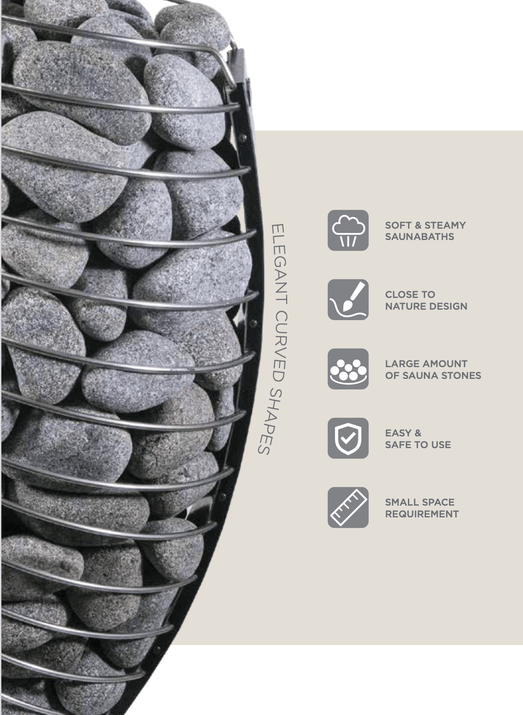 Harvia Spirit 8kW Electric Sauna Heater | SP80E - Topture