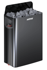 Harvia The Wall 6/8kW Electric Sauna Heater w/ Built - in Controls - Topture