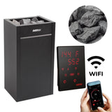Harvia Virta 9kW Electric Heater Package w/ Digital Controller and Wifi and Stones - Topture