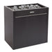 Harvia Virta Pro 16kW electric sauna heater in black steel with sauna stones