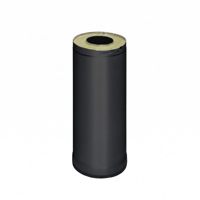 Harvia WHP500M insulated chimney extension in black, 19.7 in (0.5 m) long