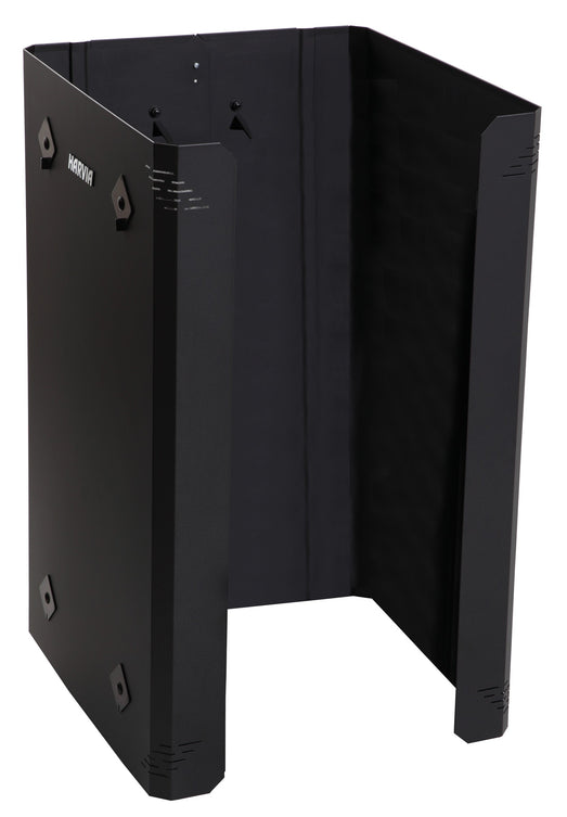 Harvia WL475 three-sided protective sheath in black-painted steel, product photo