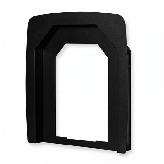 Black HIVE Flow LS large mounting collar shown front-on against white