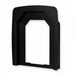 Black HIVE Flow LS large mounting collar shown front-on against white