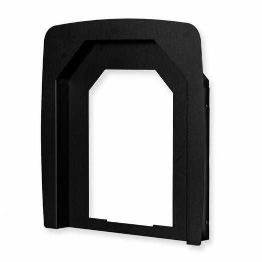 Black mounting collar for HIVE Flow Mini LS shown from the front
