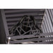 HUUM CLIFF 10.5kW heater detail showing brand mark on the steel cage