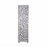 HUUM CLIFF 10.5kW heater front view fully loaded with light grey stones