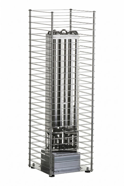 Empty HUUM Cliff heater frame showing the heating elements on a white background