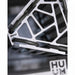 Close-up of the stainless steel frame and heating element of the HUUM Cliff heater