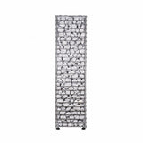 Front studio view of the HUUM Cliff 6kW heater filled with light granite stones