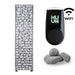 HUUM Cliff heater with WiFi controller and stones, labeled WIFI graphic