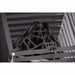 HUUM CLIFF 9kW heater close-up of steel cage frame and branded bracket