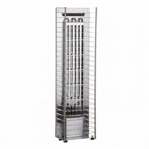 HUUM CLIFF Mini 3.5kW heater empty steel cage showing internal heating elements