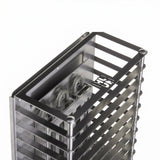 HUUM CLIFF Mini 3.5kW heater top corner detail of steel cage and stones