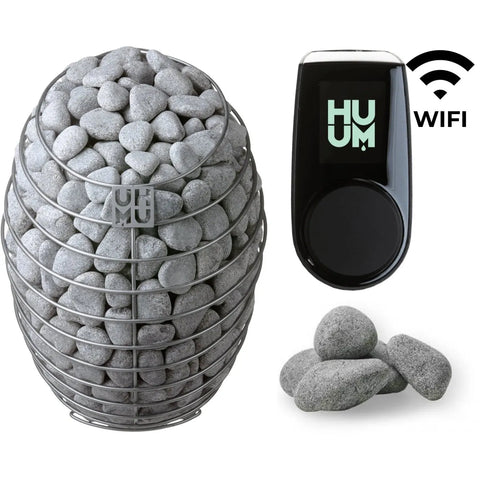 HUUM DROP 7.5kW Electric Heater Kit | Wifi Control | Black