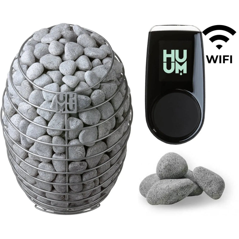 HUUM DROP 7.5kW Electric Heater Kit | Wifi Control | Black