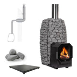 HUUM HIVE Flow LS 9.8kW Wood - Burning Sauna Heater Package - Topture