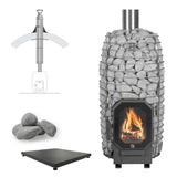 HUUM HIVE Flow Mini 8.5kW Wood - Burning Sauna Heater Package - Topture