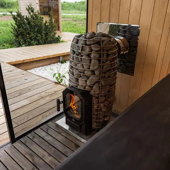 HUUM HIVE Flow Mini 8.5kW Wood - Burning Sauna Heater Package - Topture